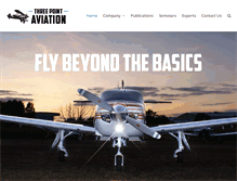 Tablet Screenshot of 3pointaviation.com